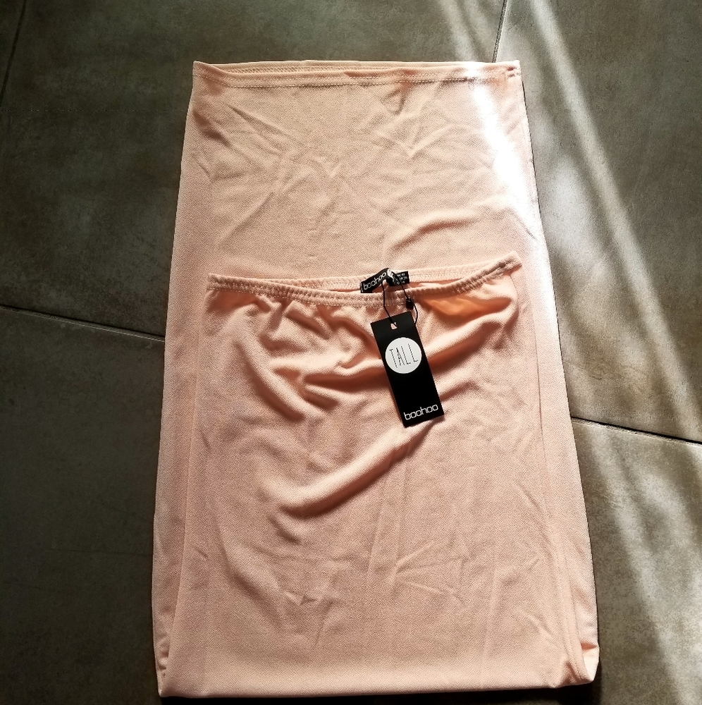 Boohoo Tall Pink Bodycon maxi skirt size 6 - Picture 4 of 6